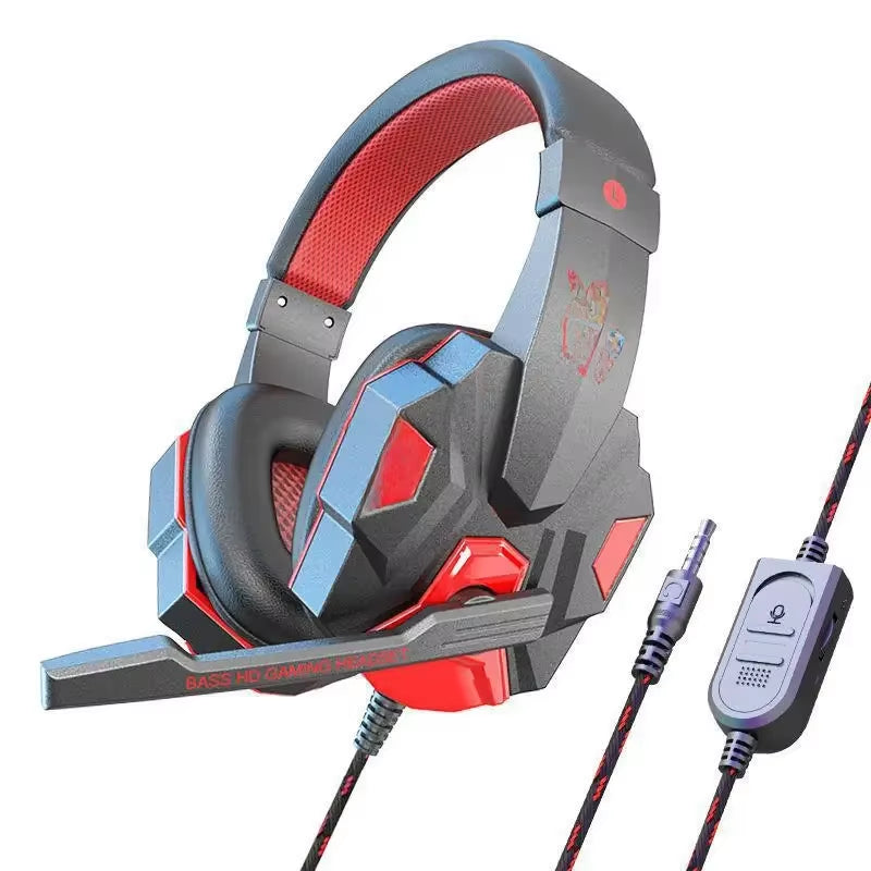 Esports Gaming Headset Mv Wired Computer Phone Headphones Luminous Earphones Overhead Style Headset Manufacturer Wholesale