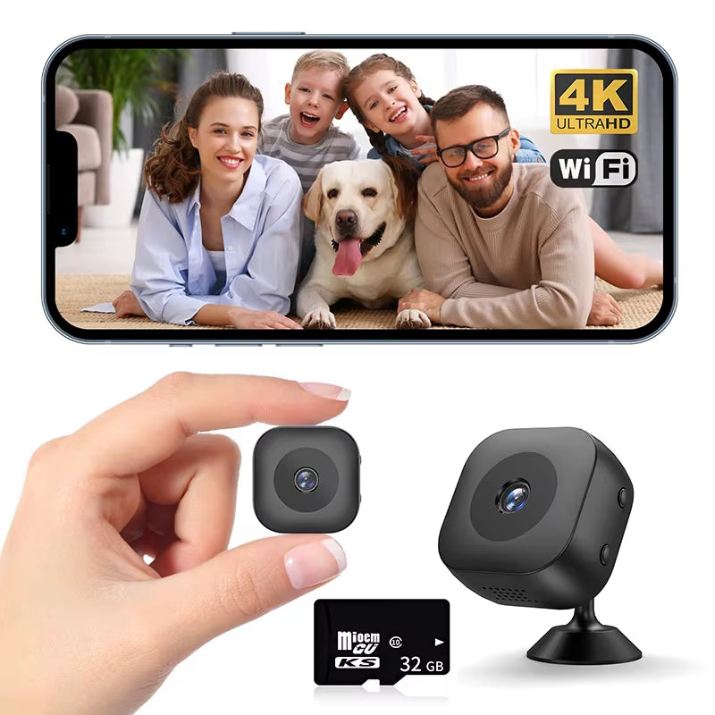 Xiaomi 4K Mini Camera Wifi Ip/Ap Portable Mobile Detection Camcorder Smart Home Surveillance Security Remote Monitoring Camera