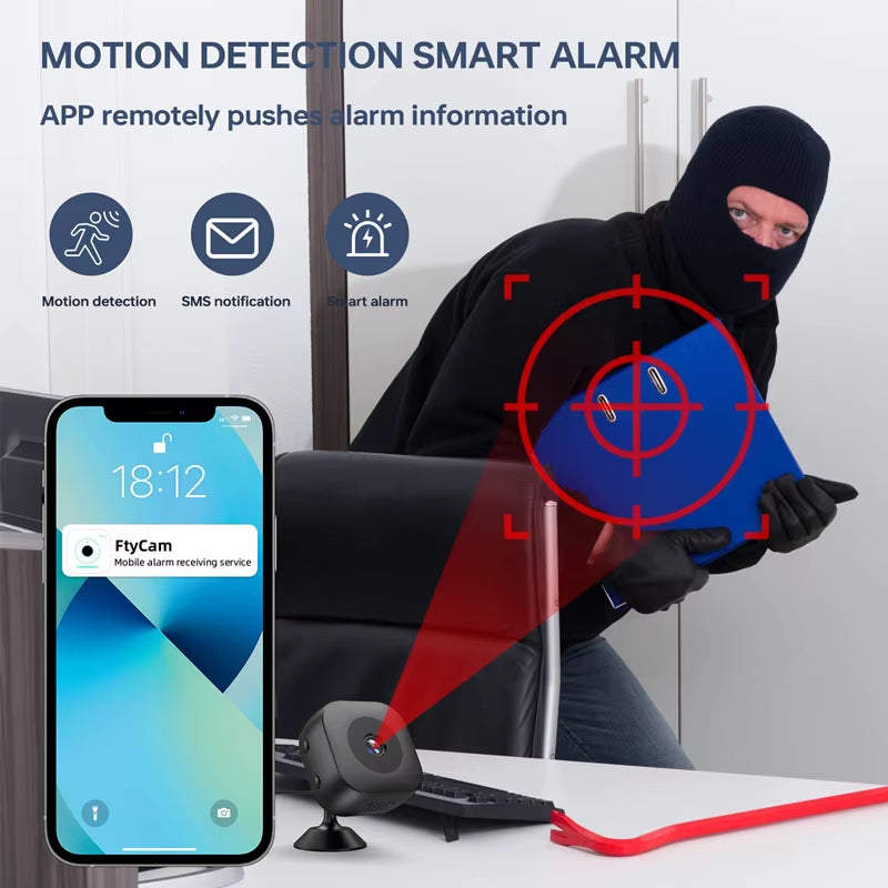Xiaomi 4K Mini Camera Wifi Ip/Ap Portable Mobile Detection Camcorder Smart Home Surveillance Security Remote Monitoring Camera