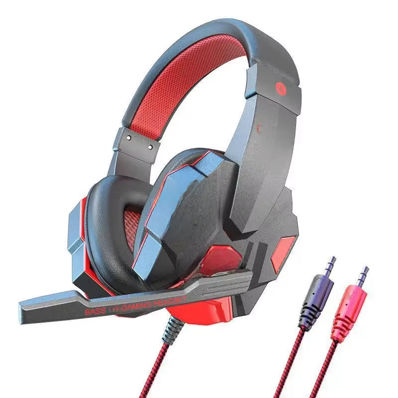 Esports Gaming Headset Mv Wired Computer Phone Headphones Luminous Earphones Overhead Style Headset Manufacturer Wholesale