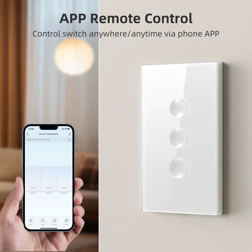 Tuya Smart Zigbee Touch Groove Light Switch 220V Waterproof Smart Life APP Remote Control Works with Alexa Google Home