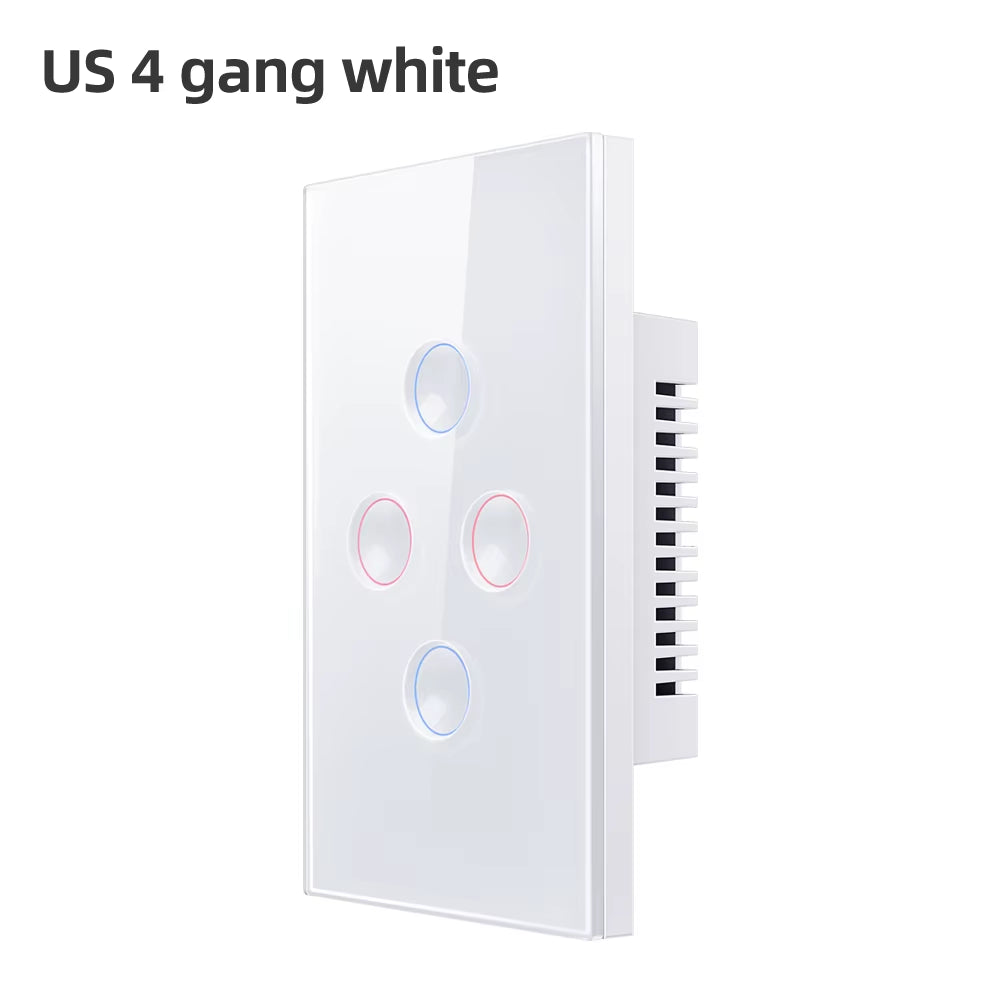 Tuya Smart Zigbee Touch Groove Light Switch 220V Waterproof Smart Life APP Remote Control Works with Alexa Google Home