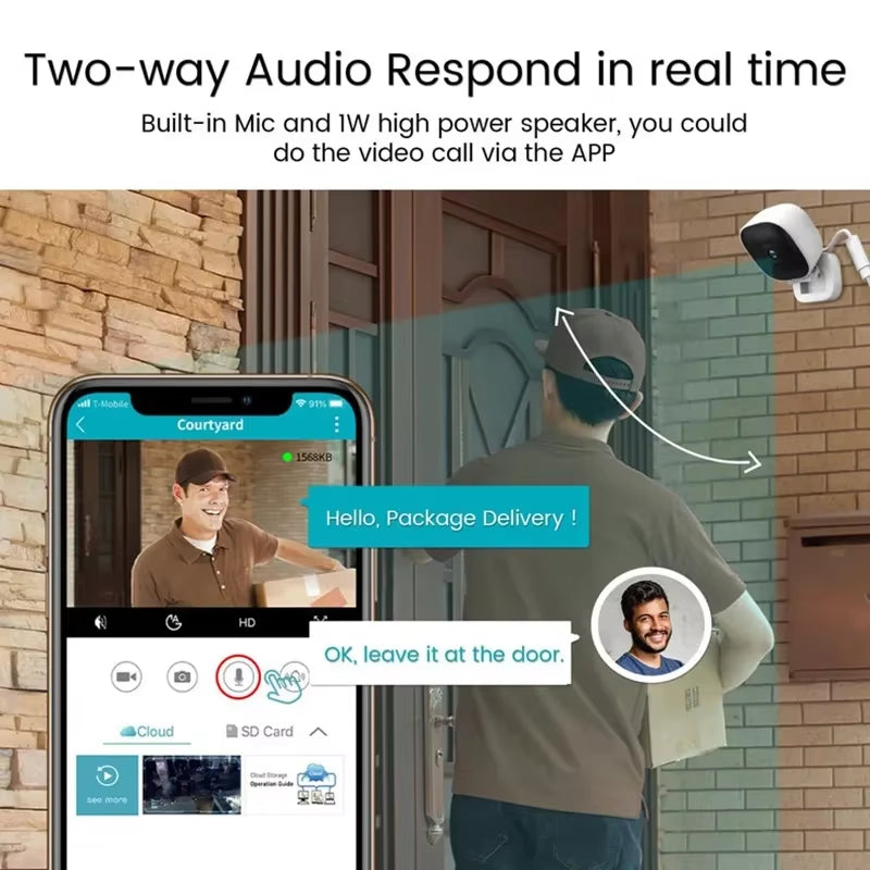 Xiaomi Smart Wifi Mini Camera IP/AP Remote Monitor 2-Way Audio Motion Detection Camcorder Home Baby Pet Security HD Camera New