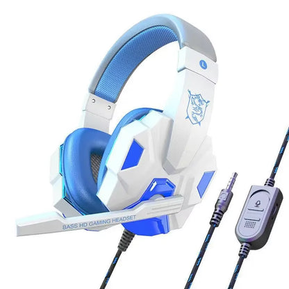 Esports Gaming Headset Mv Wired Computer Phone Headphones Luminous Earphones Overhead Style Headset Manufacturer Wholesale